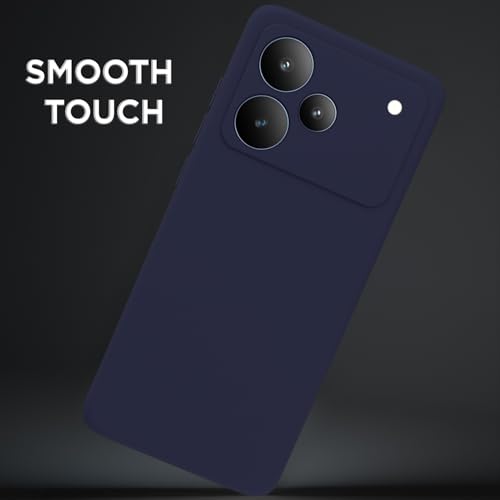 Image of Outlouders Back Cover for Realme P4 5G | Camera Protection | Durable Soft Matte Silicone Bumper Case (Blue)