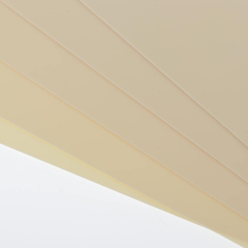 5pcs Heat Shrink Paper Sheet for DIY Crafts Handicrafts Beige