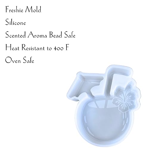 Moule silicone boisson coco tropicale pour perles parfumées