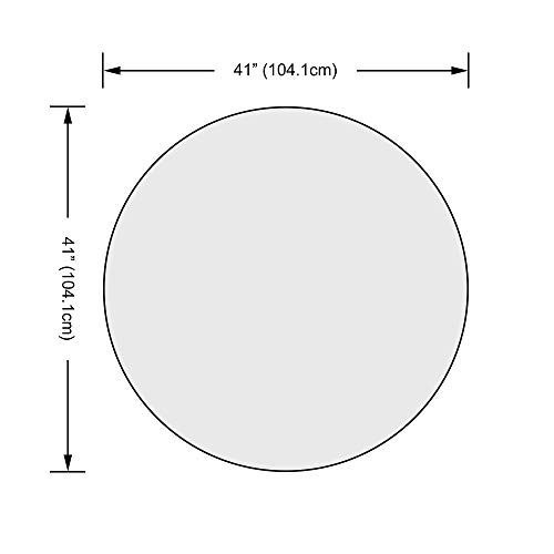 41" Inch Round Glass Table Top - Tempered - 1/4" Inch Thick - Flat Polished #TOP5