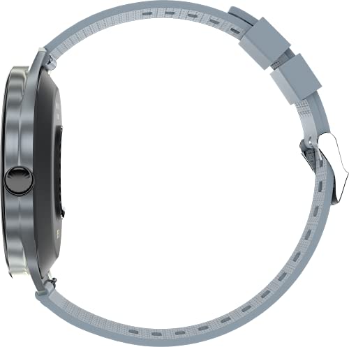 Image of ZEBRONICS Zeb-Fit2220CH Smart Fitness Band, 2.5D Curved Glass Full Touch Display, SpO2, BP & Heart Rate Monitor, IP68 Water Resistant, 8 Sports Mode (Silver Rim + Cadet Gray Strap)