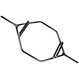 La barra hexagonal tiene una longitud total de 56 ". Los mangos tienen una distancia de 23.6 "entre ellos. Cada funda de acero sólido tendrá una longitud de carga de 10". La barra en sí pesa alrededor de 51 libras y puede soportar una capacidad de peso de 1000 libras. Hecho para adaptarse a placas olímpicas de 2 pulgadas.