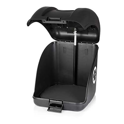 Pow Pet On Wheels 8050534800098 Dog Transport Box For Scooter, Motorcycle, One Size, Black #TOP6