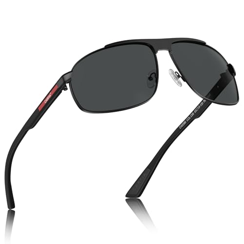 Lunettes de Soleil de Conduite Polarisées : Carfia Homme Anti-Reflet