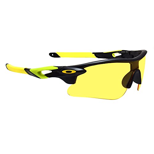 Image of Peter Jones Men Wrap Around Sunglasses Frame, Transparent Lens Free Size (NDM007)