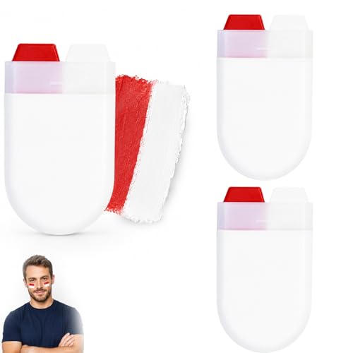 3 Pcs White Face Paint Red Face Paint England Face Paint Paint Sticks For Costume Parties And Theatrical Performances 2026 World Cup Sporting Events Festivals Pride Celebrations
