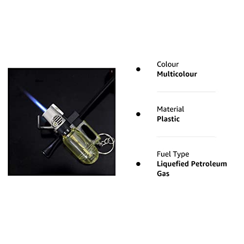 Image of Stylish Butane Gas Lighter Sharp Small Jet Flame Refillable Cigarette Lighter Variation Mini Pocket (Jet Flame Torch)