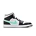 Jordan Nike Air 1 Mid Men's Shoes White/Green Glow-Black DQ8426 103 - Size 8.5