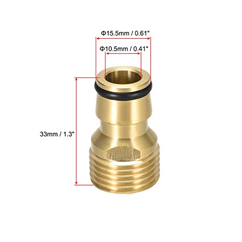 Raccord rapide laiton G1/2 stoppe les fuites de robinet