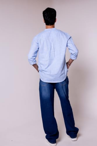 Image of Men's Regular Fit Reversible Checkered Shirt