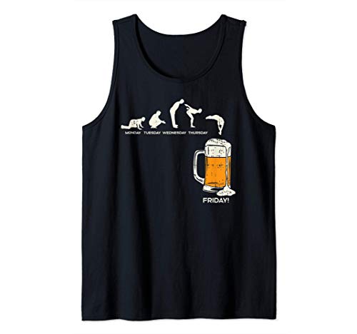 Monday To Friday Beer Funny Work Week Drinking Team Gift Canotta