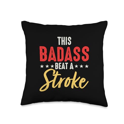 Funny Stroke Survivor Throw Pillow