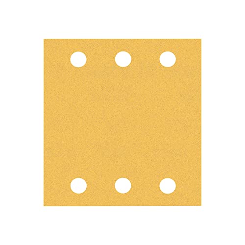 Bosch Professional 10x オービタルサンダー用 EXPERT C470 サンドペーパー 6 穴 (塗装木材, 硬木, シート寸法 115x107 mm, 粒度# 120, アクセサリー オービタルサンダー)