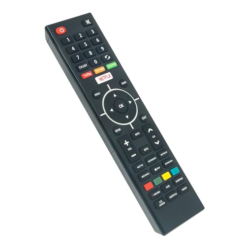 VINABTY Replacement Remote Control Compatible with VELTech TV VEL32SM01UK, black/white/silver - Image 4