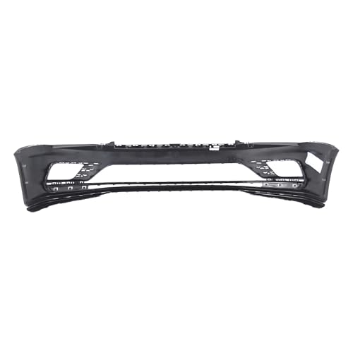 Image of FitParts Compatible with Volkswagen Jetta 2016-2018 Front Bumper Cover | Primed, Without Parking Sensor Holes, Sedan, Ready to Paint, OEM 5C6807217ALGRU, VW1000242