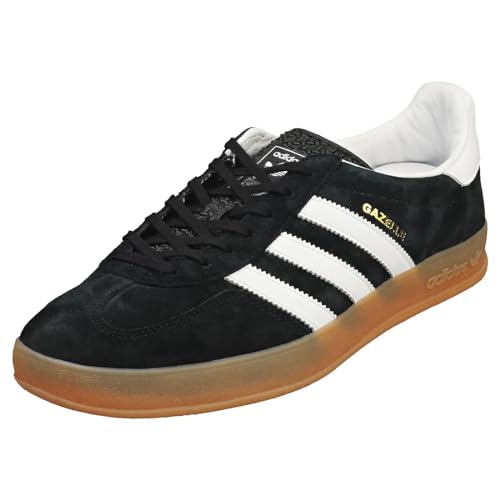 adidas Gazelle Indoor OG Mens Sneaker (Black White Gum, 6)