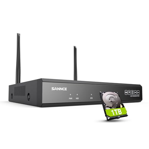 SANNCE 10CH 5MP NVR All-in-One Wireless CCTV Security Camera System