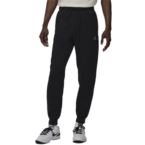 Jordan Brooklyn Fleece Men's Pants (FV7277-010, Black/White) Size XX-Large