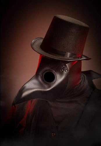 Raxwalker Ensemble de masques de médecin de la peste Steampunk en cuir avec cape pour adulte Accessoires de cosplay d'Halloween - 6
