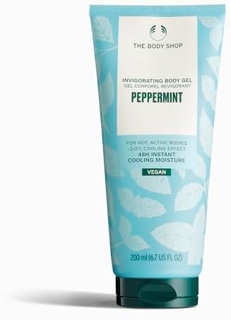 The Body Shop Peppermint Invigorating Body Gel | Cooling Moisture, 5.7 Oz