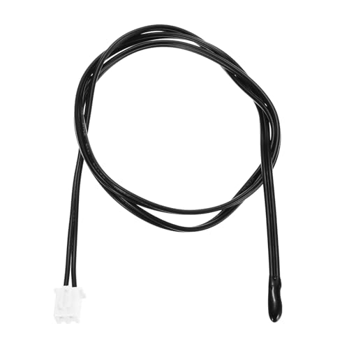 sourcing map 1 sonda de sensor térmico NTC de 20 K, sonda de sensor de temperatura sensible a epoxi de 17.7 pulgadas, termómetro digital, cable de extensión, sensor de temperatura