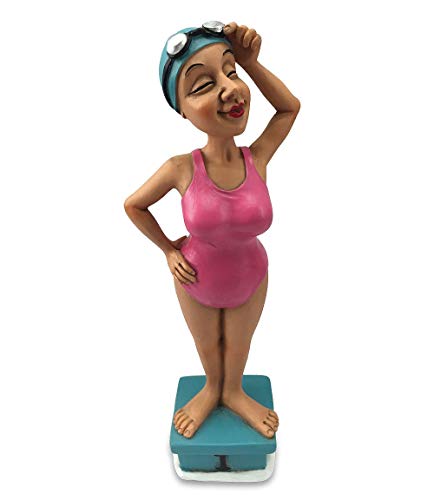 Les Alpes 014 99643 Schwimmerin 17,5 cm Kunstharz Funny Dekofigur...