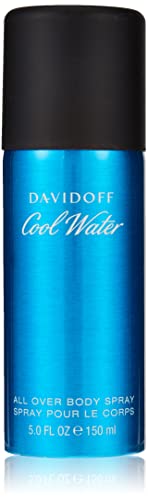 DAVIDOFF Cool Water Man Deodorant Natural Spray, All Over Body Spray, aromatisch-frischer Herrenduft, 150ml Cover