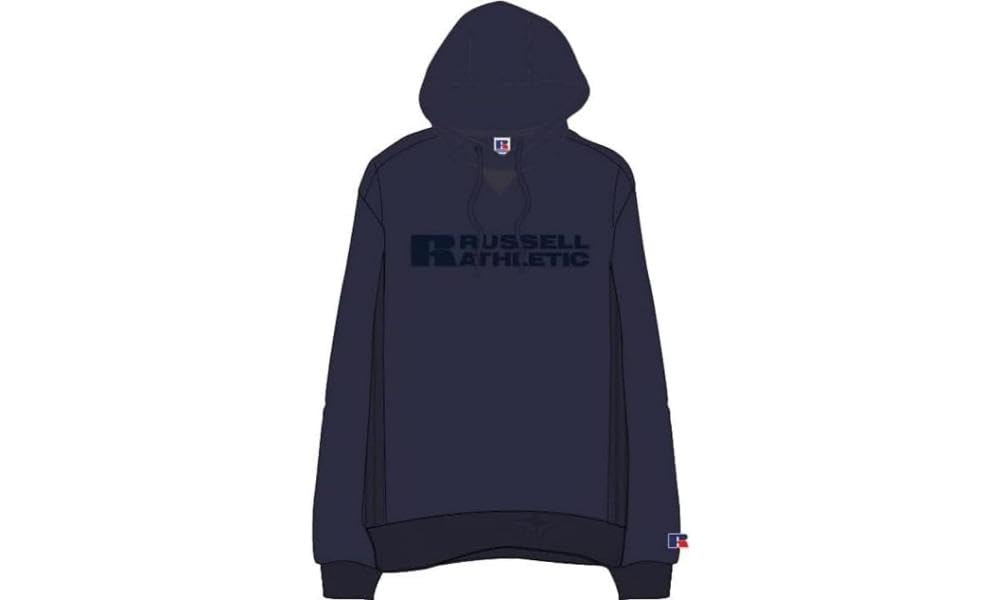 Russell Athletic E16192-NA-190 HOODY Sweatshirt Men's NAVY Size L