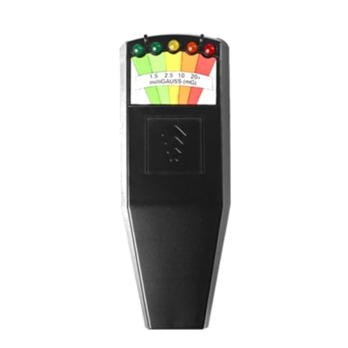 K2 電磁界放射テスター EMF リーダー 電磁検出器 磁界計 5 LED インジケーター ガウスメーター 速い正確(1PC Balck)