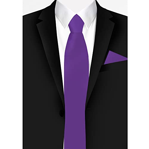 Image of Jacob Alexander Men's Pocket Square Solid Color Handkerchief