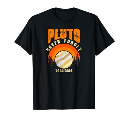 Pluto Planet Never Forget Tee für Herren T-Shirt