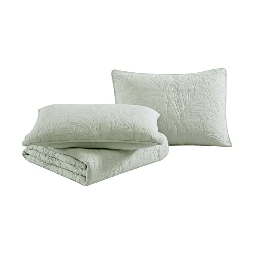 Tommy Bahama | Costa Sera Collection | 100% Soft Brushed Cotton, Pre-Washed for Softness, 2-Pack Standard Sham Set for Bedroom Décor, Standard, Green - Cosy Home Interiors Tommy Bahama | Costa Sera Collection | 100% Soft Brushed Cotton, Pre-Washed for Softness, 2-Pack Standard Sham Set for Bedroom Décor, Standard, Green - Image 9