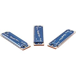 Fender® »MIDNIGHT BLUES HARMONICA – SET OF 3« Set de 3 Harmonica – Diatonique – 10 Trous – Accordage: C/G/A – Etui… - Les Beatles, Paul McCartney, John Lennon, RIngo Starr, George Harrison