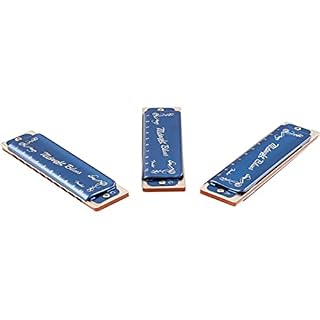 Fender® »MIDNIGHT BLUES HARMONICA – SET OF 3« Set de 3 Harmonica – Diatonique – 10 Trous – Accordage: C/G/A – Etui… - Les Beatles, Paul McCartney, John Lennon, RIngo Starr, George Harrison