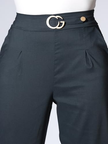 Image of Leriya Fashion Women's Ankle Fit High Rise Trousers High-Waisted Pant| Korean Trousers