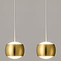 ADCTHOME Modern LED Dimmable Pendant Light fixtures,Mini Island Pendant Lighting for Kitchen Island Dinning Room,Bedroom,Bar, Kitchen Island Ceiling Hanging Light Fixtures(gold-2-Pack)