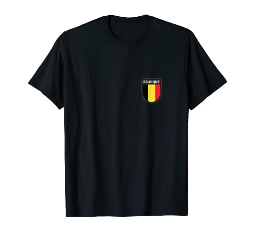 Flag Belgium T-Shirt, Black