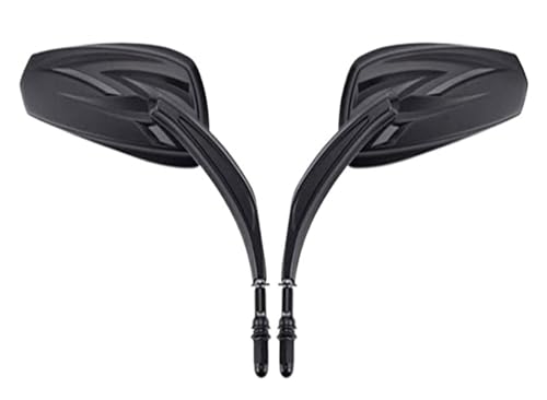 Rétroviseurs guidon moto 8mm noir pour Harley Davidson Sportster Iron 883 Street Glide