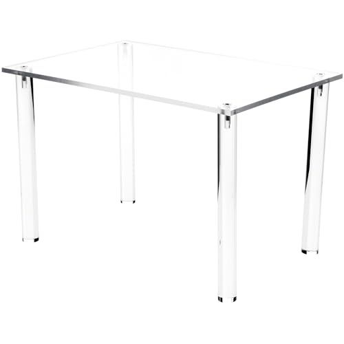 Plymor Clear Acrylic Rectangular 4-Leg Display Riser, 8