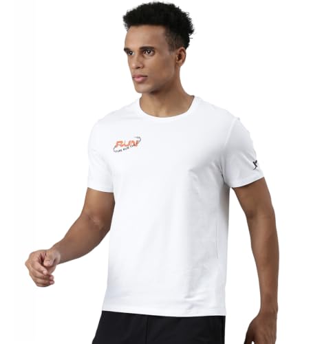 Image of XTEP Cool Technology (Superior Heat Dissipation Technology), Cool Family (Innovative Silky Material), Skin Friendly, Elastic Running T-Shirt for Men (Black)