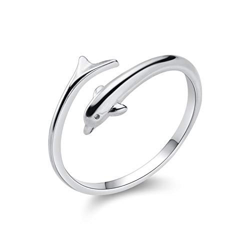 Bague dauphin femme réglable le cadeau de mariage idéal pour esprit romantique