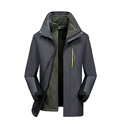 RatenKont Softshell Segeljacke Herren Winddichte Jacken Outdoor Bergwandern Winter Trekkingjacke Gray XL Cover