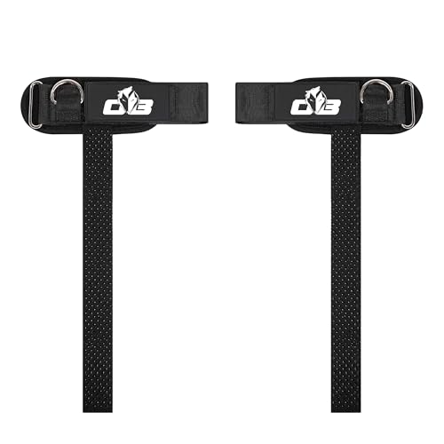 Image of Ekkovision EKKO Weight Lifting Straps With Cuffed D Ring, Wrist Support for Men, Heavy Duty Thick Comfortable Lifting Straps, Secure Fit, Enhanced Grip, Straps for Weightlifting & Gym Training