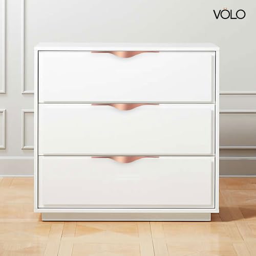 Image of VOLO 6 Inch Aluminium Kitchen Profile Handle - Sleek and Durable Handle for Modern Kitchen Drawers, Cabinets, and Furniture Pulls (128mm) (1, Rose Gold)