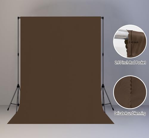 Fondo fotográfico marrón 5x7 ft para estudios y eventos miniatura 2