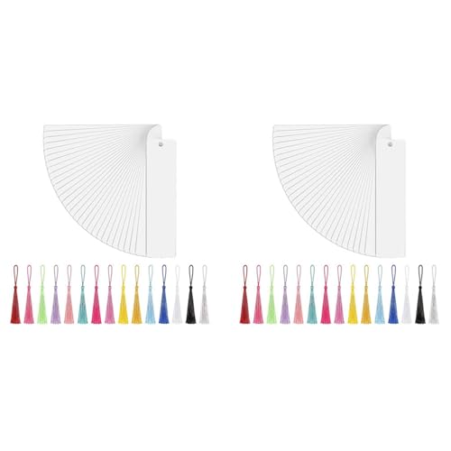 Marque-Page en Métal pour Sublimation Transfert Thermique Aluminium Vierge avec Pompon