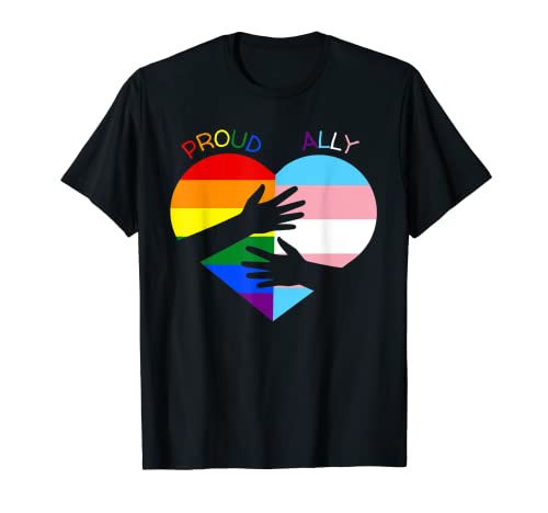 Proud Ally LGBTQ Transgénero Aliado | Proud Trans Ally Camiseta