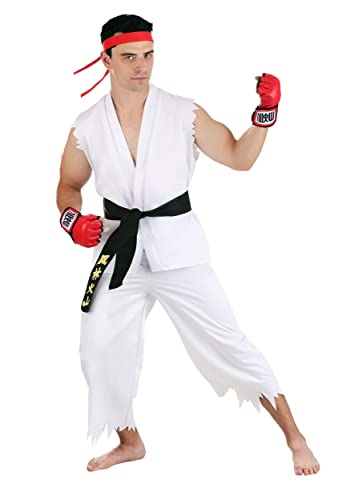 Adult Street Fighter RYU Fancy Dress Costume X-Large