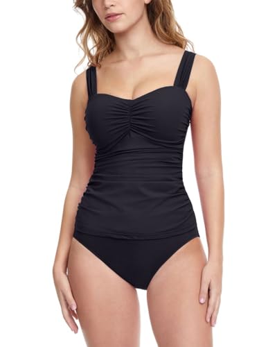 Profile by Gottex Women's Standard Sweetheart Cup Sized Tankini Top Swimsuit