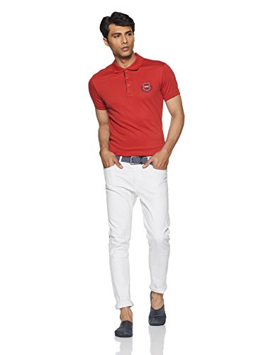 Image of Jockey Men Cotton Blend Solid Regular Fit Sport Polo T-Shirt